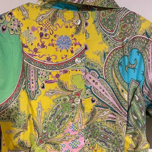 Hinson Wu Aileen Short Sleeve soft combo shirt dress New with Tag Sz Large - Picture 3 of 12